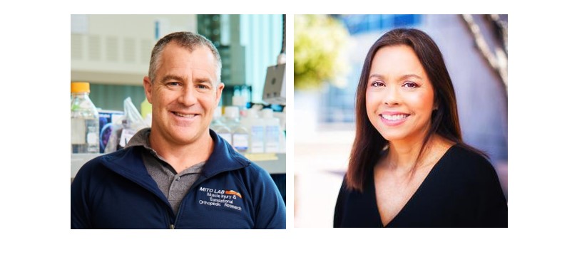 Brian Feeley, MD at left, and Lisa Pasucal, MD