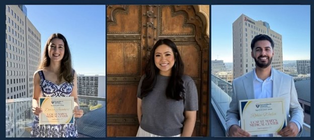 2026 UCSF Health–St. Mary’s Podiatric Medicine and Surgery Residency Match class: Dorsa Javaheri, Tenzing Dolma, and Rohin Walia