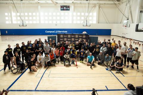 Grroup event photo: Orthotics and Prosthetics: Adaptive Community Training Basketball Clinic