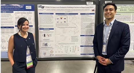 UCSF presenters Nesa Milan MD and Ryan Sadjadi, MPhil at ORS 2026.  (Photo: UCSF Department of Orthopaedic Surgery)