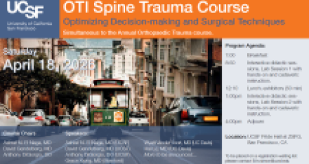 OTI Spine Trauma Course brochure cover